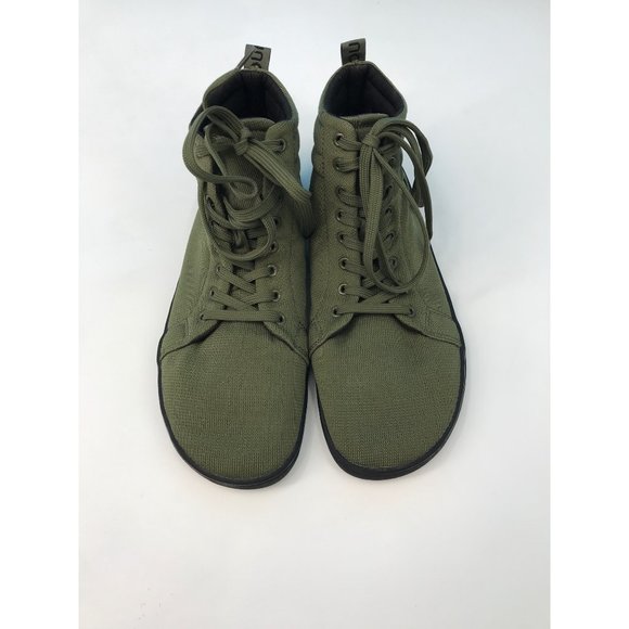 Feelgrounds Mens Barefoot Highrise Knit Olive Green Sneakers Size 11 EUR 44 - Picture 2 of 8